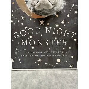 Good Night Monster Storybook and Plush Gift Set Grey Bedtime Guardian Compendium